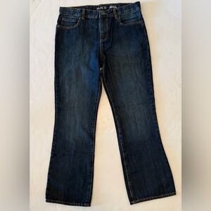 Comfortable Stylish Trendy Dark Blue Bootcut Jeans for Kids